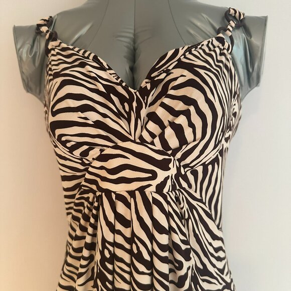 Charlotte Russe Maxi dress zebra print - Picture 3 of 9